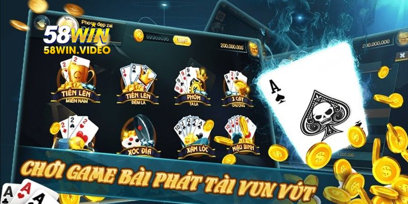 Lý do nên tham gia chơi game bài 58Win?